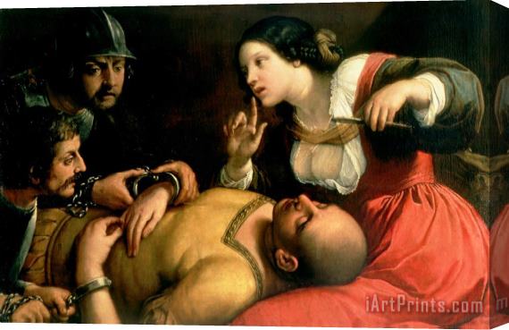 Michelangelo Merisi da Caravaggio Samson And Delilah Stretched Canvas Painting / Canvas Art