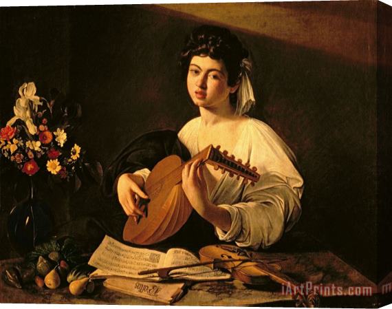 Michelangelo Merisi da Caravaggio The Lute Player Stretched Canvas Print / Canvas Art