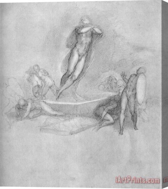 Michelangelo Resurrection of Christ Stretched Canvas Print / Canvas Art
