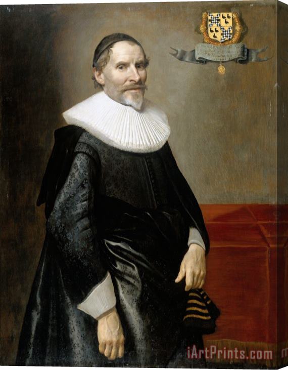 Michiel Jansz. Van Mierevelt Portrait of Francois Van Aerssen, Lord of Sommelsdijk, De Plaat And Spijk Stretched Canvas Print / Canvas Art