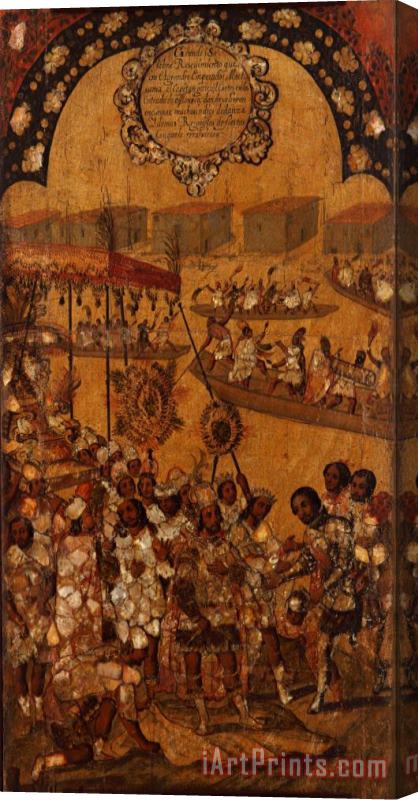 Miguel Gonzales The Conquest of Mexico. Tabla X Stretched Canvas Print / Canvas Art