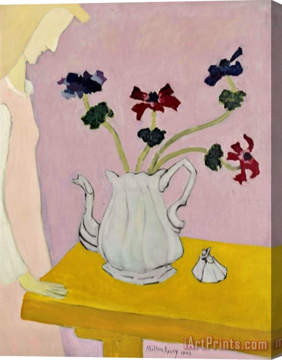 Milton Avery Anemones, 1945 Stretched Canvas Painting / Canvas Art