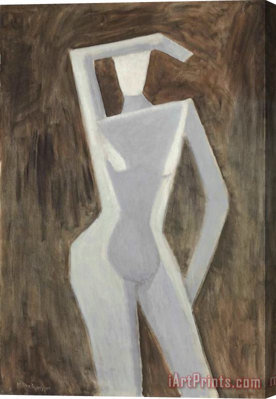 Milton Avery Gray Nude, 1957 Stretched Canvas Painting / Canvas Art