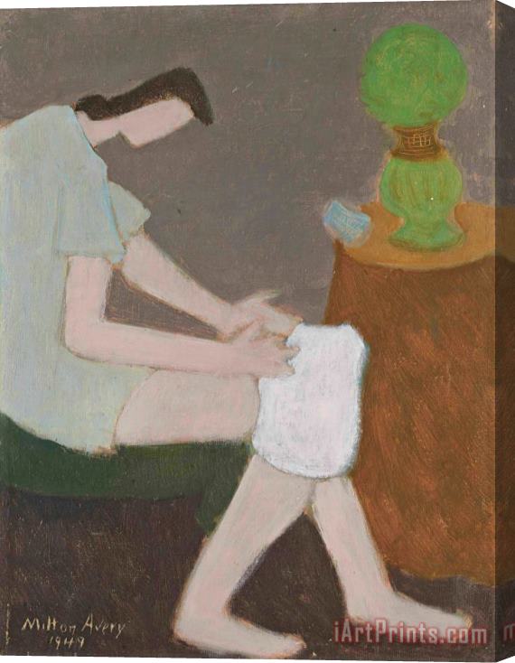 Milton Avery Green Lamp, 1949 Stretched Canvas Print / Canvas Art