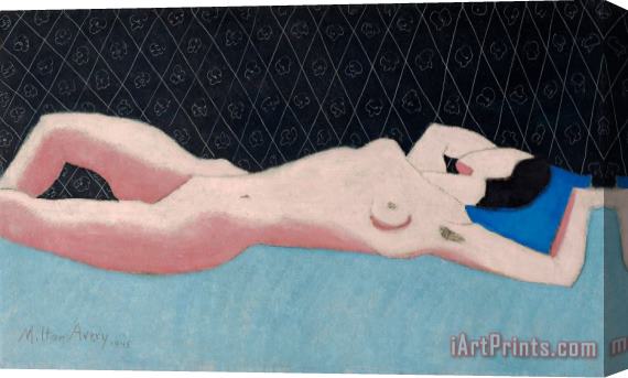 Milton Avery Reclining Nude, 1945 Stretched Canvas Print / Canvas Art