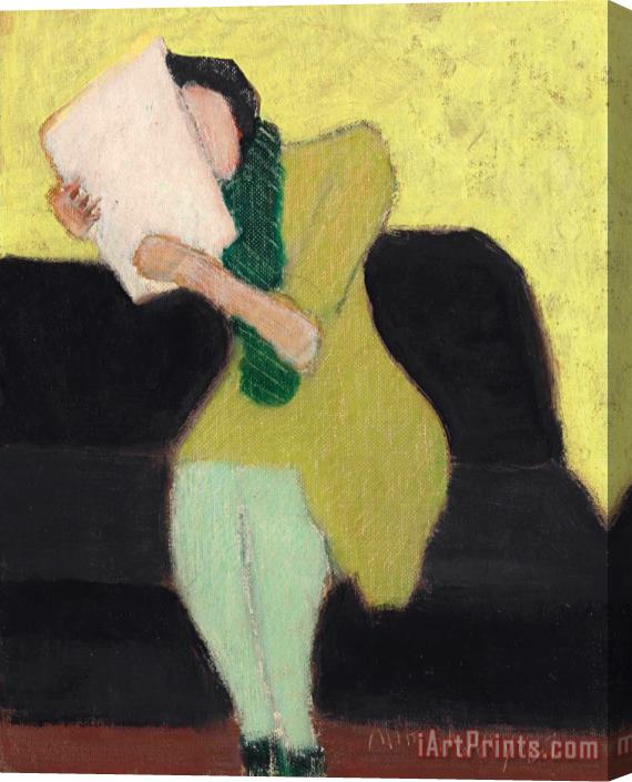 Milton Avery Seated Figure, 1957 Stretched Canvas Print / Canvas Art