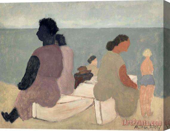 Milton Avery Sitters by The Sea, 1933 Stretched Canvas Print / Canvas Art