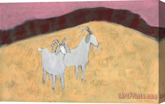 Milton Avery Startled Goats, 1957 Stretched Canvas Painting / Canvas Art