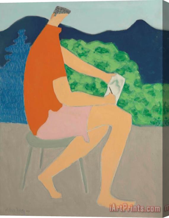Milton Avery The Orange Shirt, 1950 Stretched Canvas Painting / Canvas Art