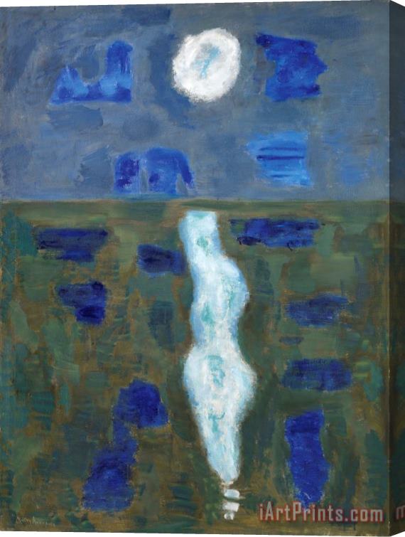 Milton Avery White Moon, 1957 Stretched Canvas Print / Canvas Art
