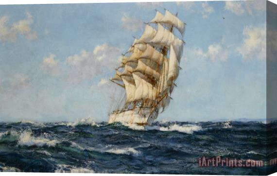 Montague Dawson Fair Wind Stretched Canvas Painting / Canvas Art