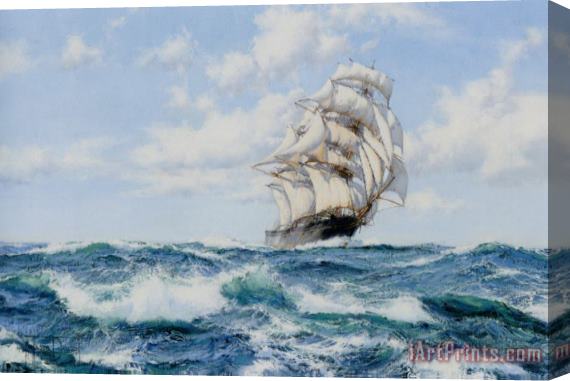 Montague Dawson Onward The Clippers Ship Stretched Canvas Painting / Canvas Art