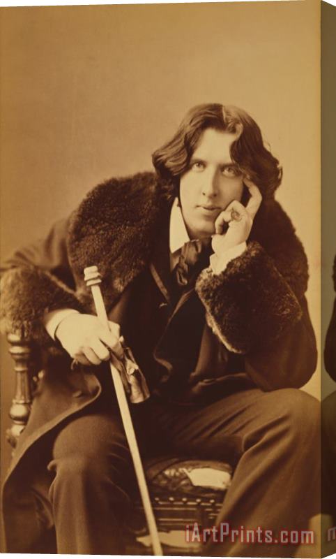 Napoleon Sarony Oscar Wilde 1882 Stretched Canvas Print / Canvas Art