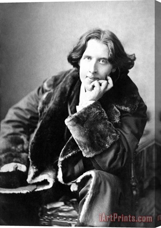 Napoleon Sarony Oscar Wilde In His Favourite Coat 1882 Stretched Canvas Print / Canvas Art