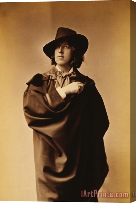 Napoleon Sarony Oscar Wilde Stretched Canvas Print / Canvas Art