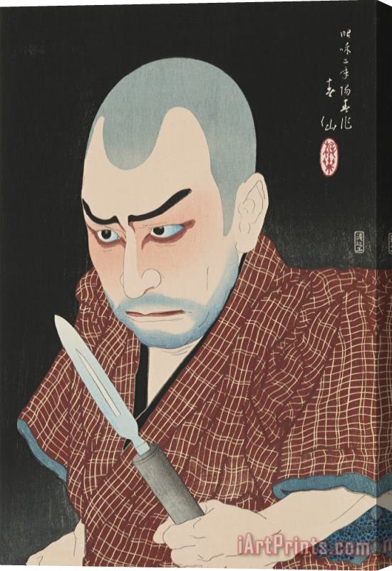 Natori Shunsen The Actor Ichikawa Ennosuke II As Kakudayu Stretched Canvas Print / Canvas Art