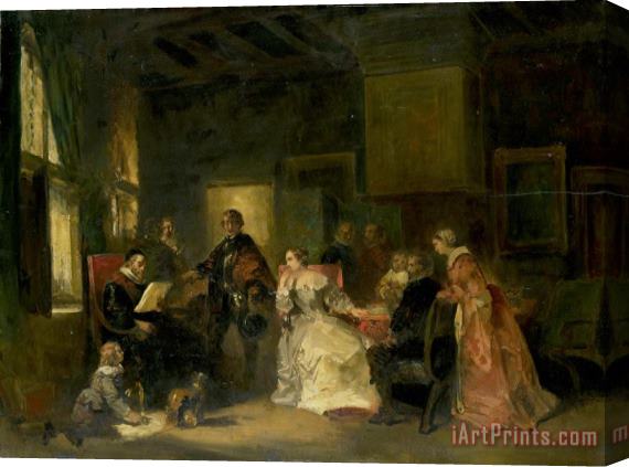 Nicolaas Pieneman Historical Scene with William The Silent? Stretched Canvas Print / Canvas Art
