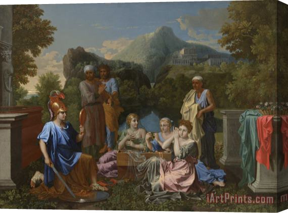 Nicolas Poussin Achilles on Skyros Stretched Canvas Print / Canvas Art