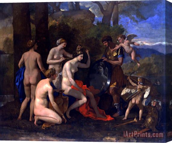 Nicolas Poussin Mars And Venus 2 Stretched Canvas Print / Canvas Art