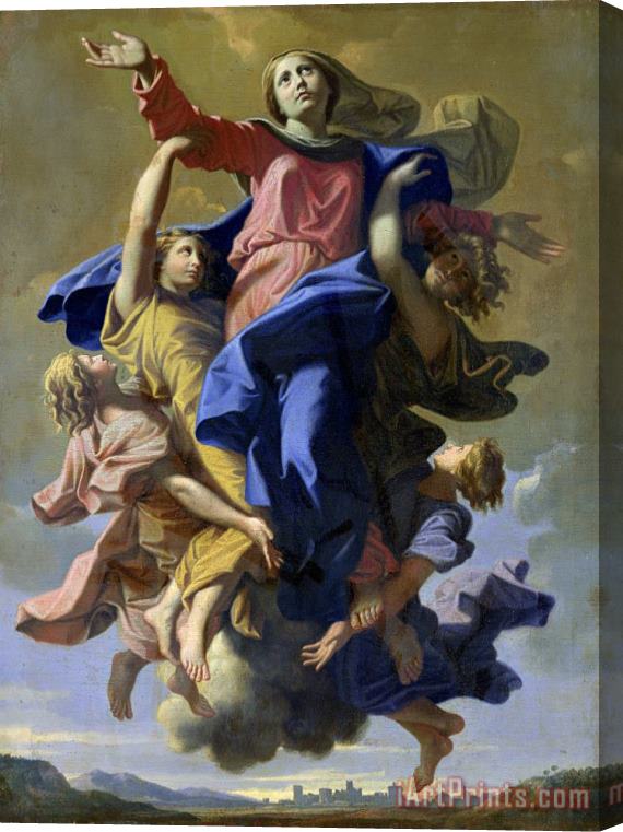 Nicolas Poussin The Assumption of The Virgin Stretched Canvas Print / Canvas Art
