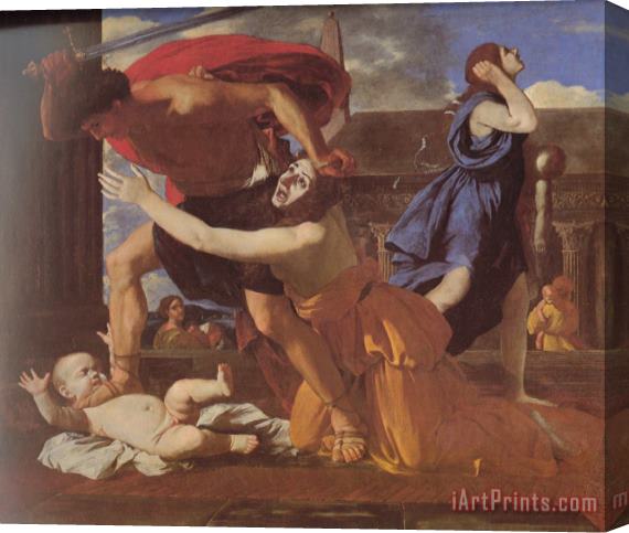Nicolas Poussin The Massacre of The Innocents Stretched Canvas Print / Canvas Art