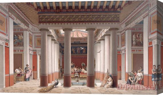 Nordmann A Banquet In Ancient Greece Stretched Canvas Print / Canvas Art
