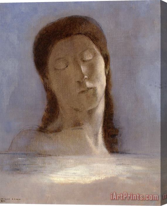 Odilon Redon Closed Eyes Stretched Canvas Painting / Canvas Art