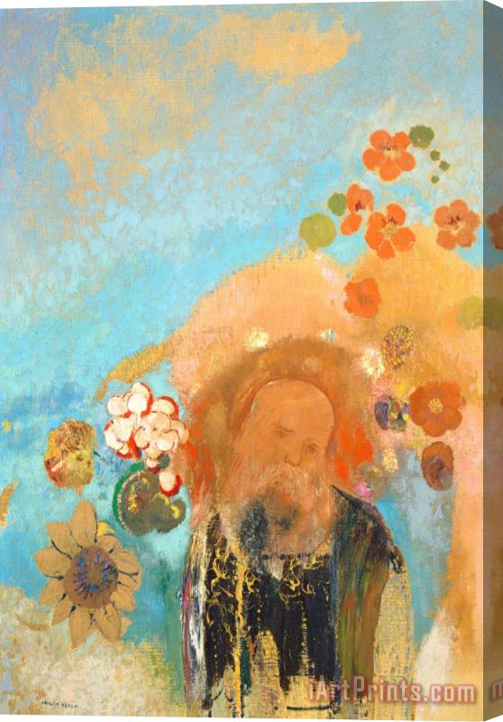 Odilon Redon Evocation Of Roussel Stretched Canvas Print / Canvas Art
