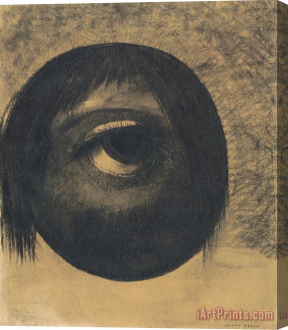 Odilon Redon The Eye (vision) Stretched Canvas Painting / Canvas Art