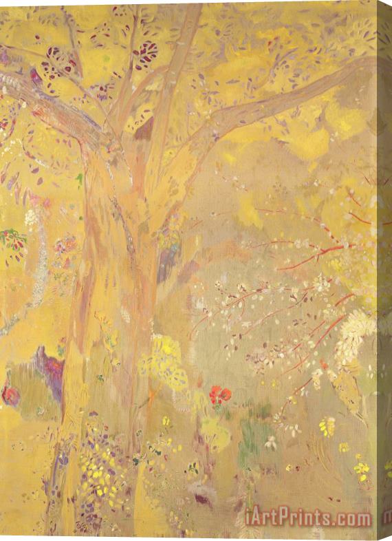 Odilon Redon Yellow Tree Stretched Canvas Painting / Canvas Art