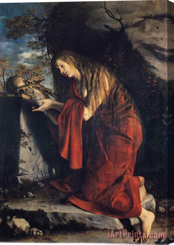 Orazio Gentleschi Saint Mary Magdalen in Penitence Stretched Canvas Print / Canvas Art