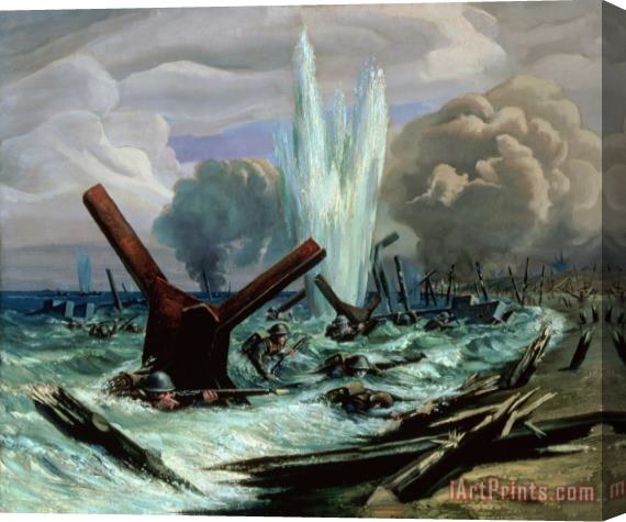 Orville Norman Fisher D Day Stretched Canvas Print / Canvas Art