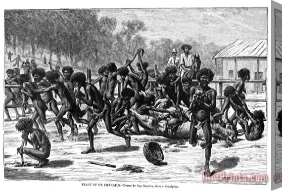 Others ABORIGINES, 19th CENTURY Stretched Canvas Print / Canvas Art