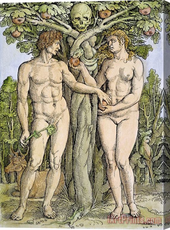 Others Adam And Eve Stretched Canvas Painting / Canvas Art