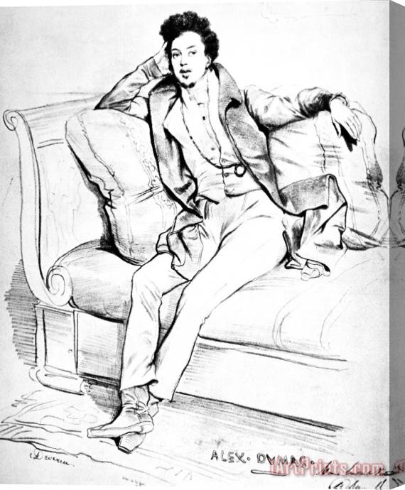 Others Alexandre Dumas (1802-1870) Stretched Canvas Print / Canvas Art
