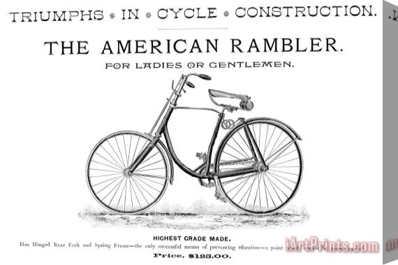 Others American Bicycle, 1890 Stretched Canvas Print / Canvas Art