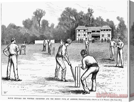 Others American Cricket, 1882 Stretched Canvas Painting / Canvas Art
