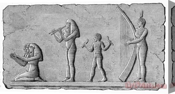 Others Ancient Egypt: Musicians Stretched Canvas Painting / Canvas Art