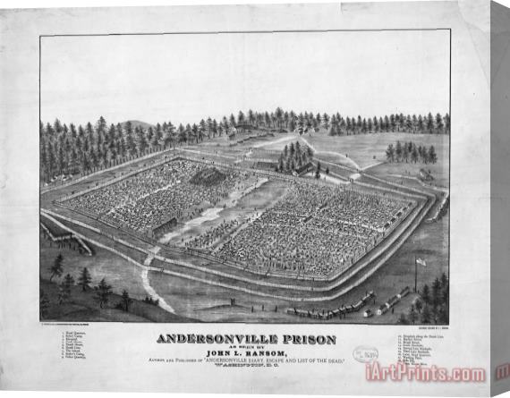 Others Andersonville Prison, 1864 Stretched Canvas Print / Canvas Art