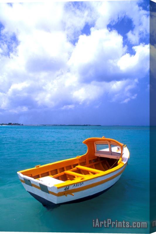 Others Aruba. Fishing Boat Stretched Canvas Print / Canvas Art