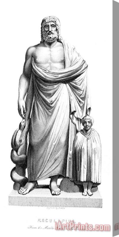 Others Asklepios Stretched Canvas Print / Canvas Art