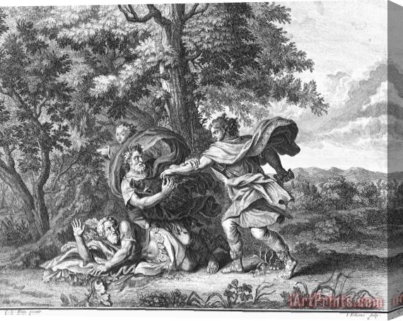 Others Atalanta And Meleager Stretched Canvas Print / Canvas Art