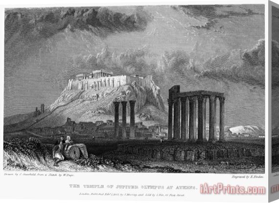 Others Athens: Olympian Zeus Stretched Canvas Print / Canvas Art