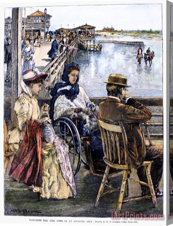 Others Atlantic City, 1890 Stretched Canvas Print / Canvas Art