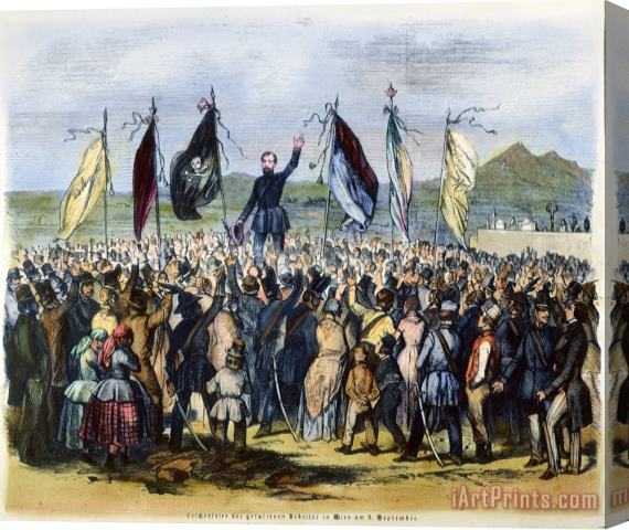 Others Austria: 1848 Revolution Stretched Canvas Print / Canvas Art