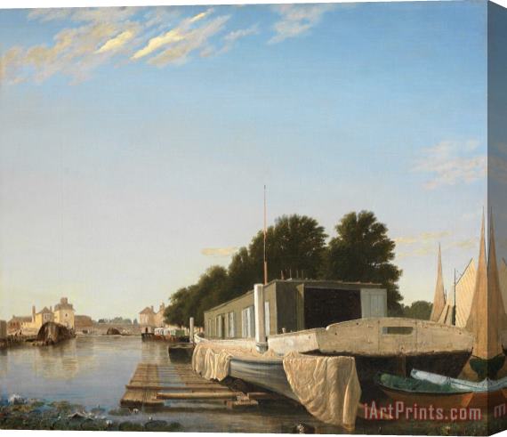 Others Barges at a Mooring Stretched Canvas Print / Canvas Art