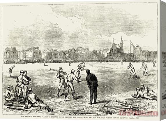 Others Baseball: England, 1874 Stretched Canvas Painting / Canvas Art