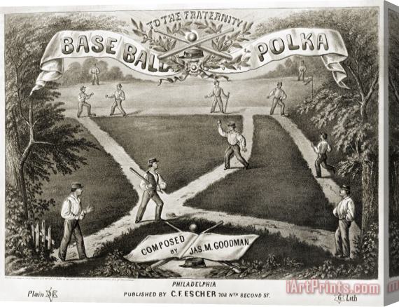 Others Baseball Polka, 1867 Stretched Canvas Print / Canvas Art