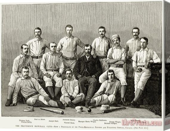 Others Baseball: Providence, 1882 Stretched Canvas Painting / Canvas Art