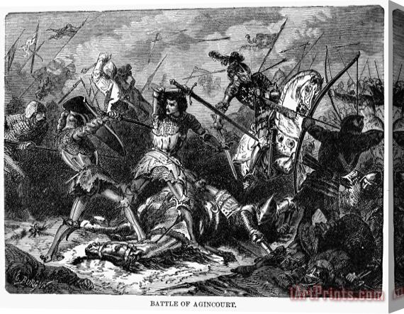 Others Battle Of Agincourt, 1415 Stretched Canvas Print / Canvas Art